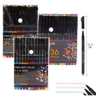 Canetas Fineliner Color Pen – Kits com 24 / 36 / 48 / 60 Cores nova em Oferta na Shopee