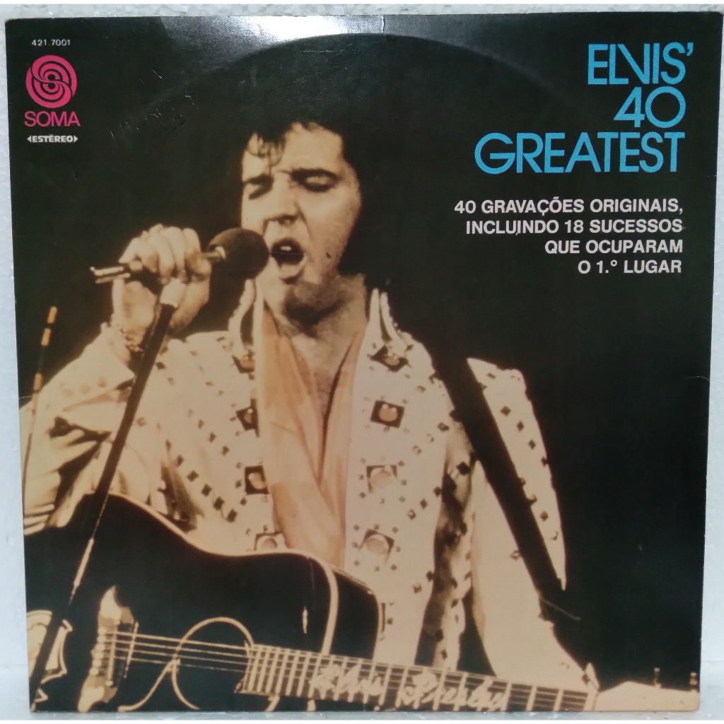 Lp - Elvis Presley - Elvis´ 40 Greatest - Duplo - 1975 (Muito Bom Estado)