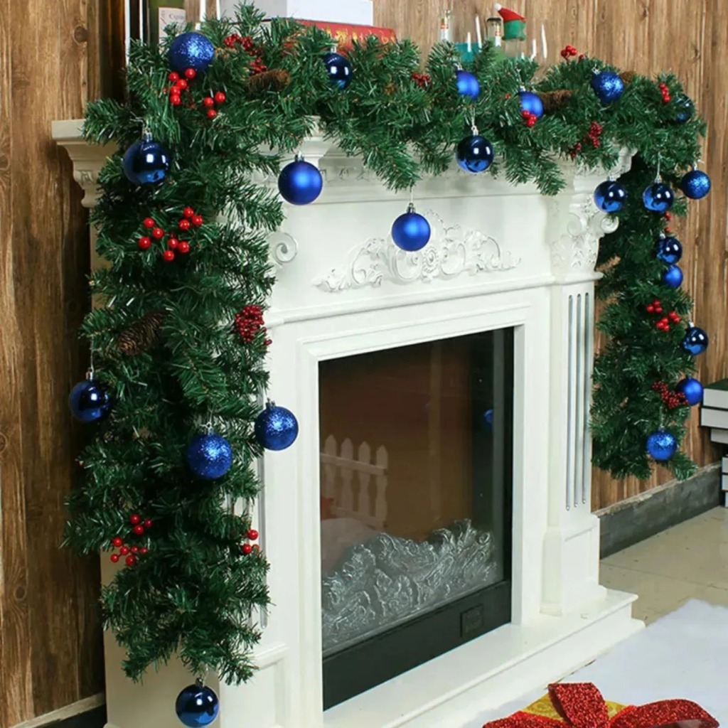 Festão Natal Aramado Verde 2,70 Metros - 180 Galhos~(FA42101)