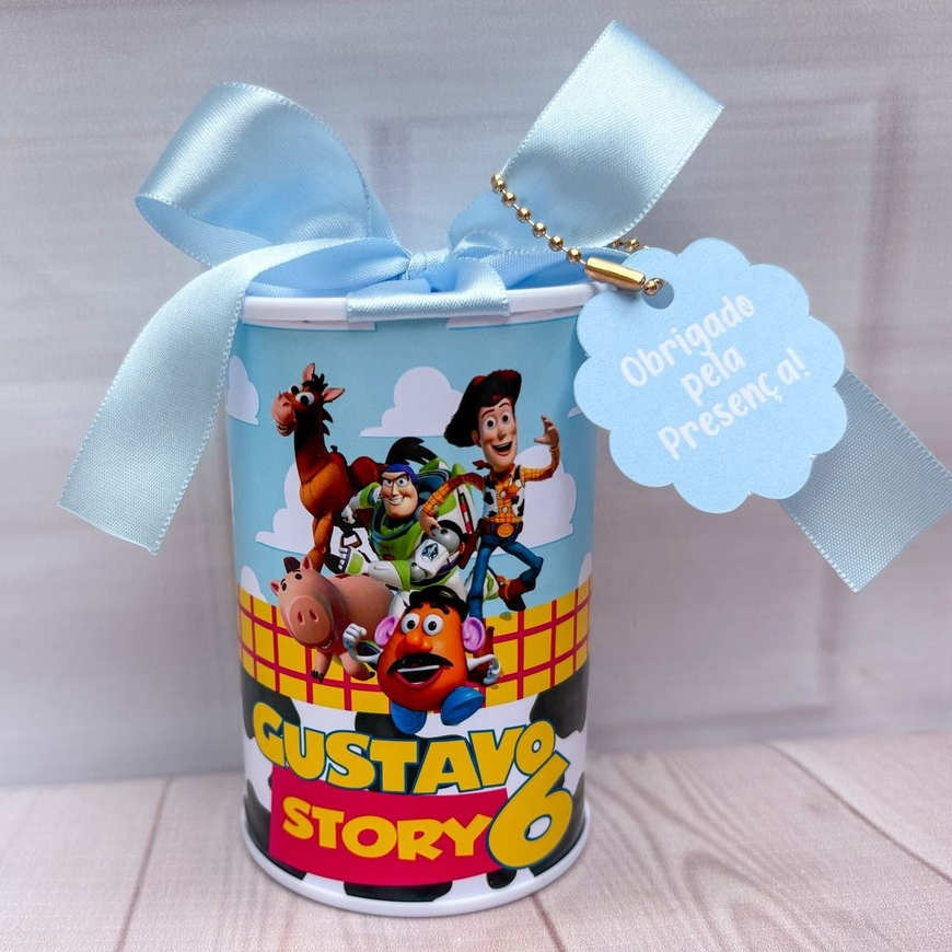 Cofrinho Personalizados Toy Story Filme - 10x6cm Lembrancinha Festa Infantil Aniversário