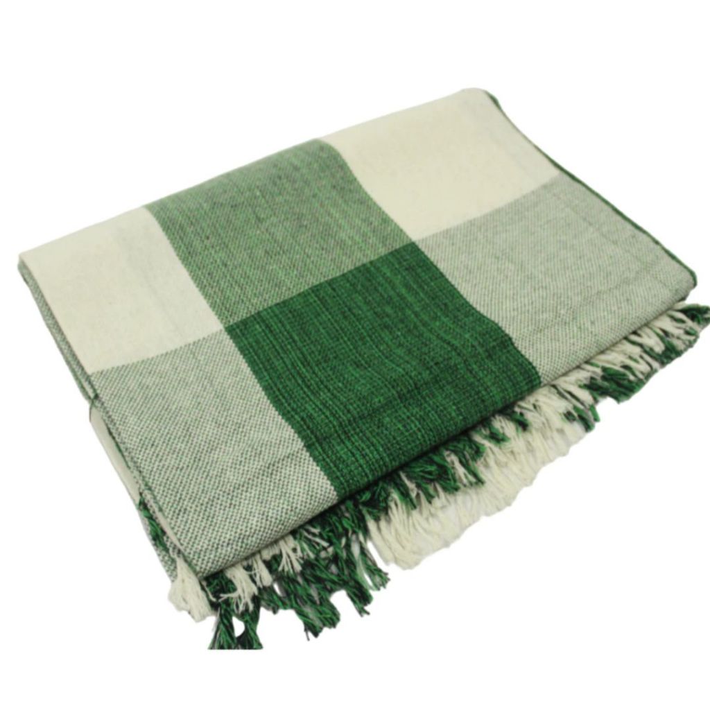 Manta Decorativa para Sofá ou Cama Grande 210x120cm Algodão 100% | Envio Imediato