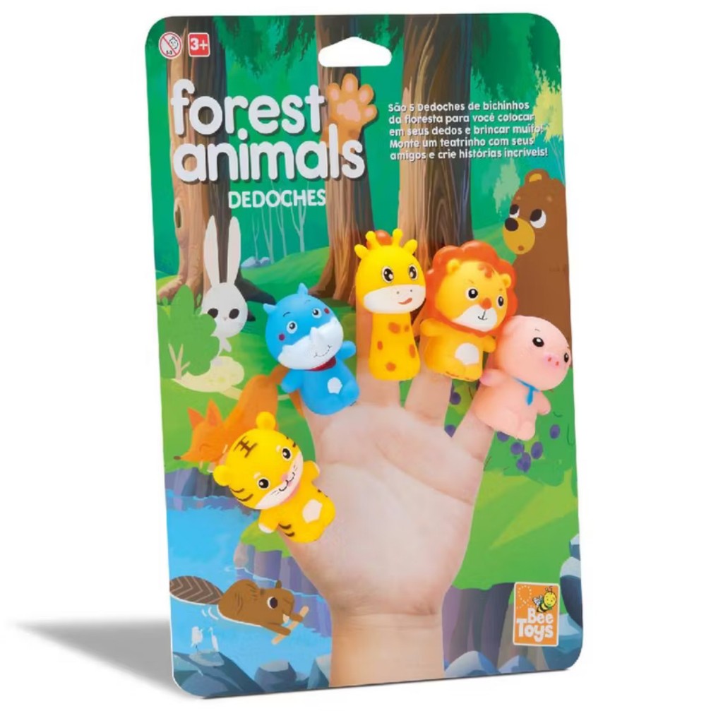 Fantoche De Dedo Dedoche Bichinhos De Brinquedo Modelos Animais Da Floresta Super Macio - Bee Toys em Oferta na Shopee
