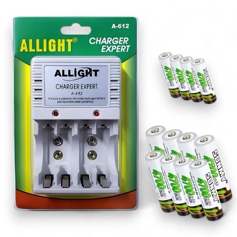 Kit Carregador de Pilhas AA AAA Bateria 9V Bivolt em Oferta na Shopee
