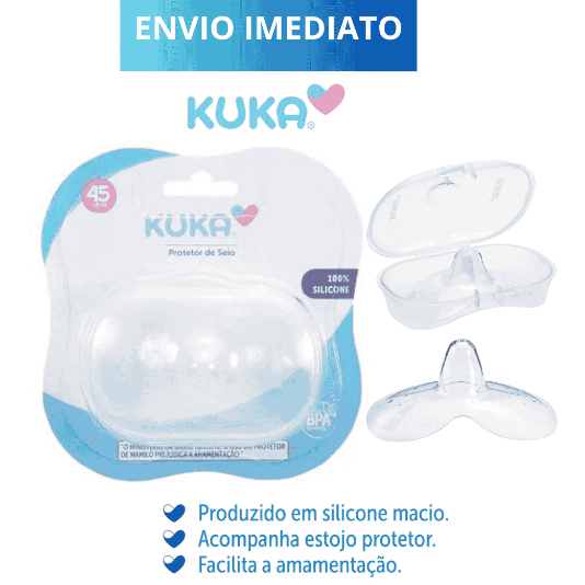 Protetor De Silicone Kuka Para Seios Mamilo Bico Seio Peito Amamentação Macio e Confortável Kuka em Oferta na Shopee