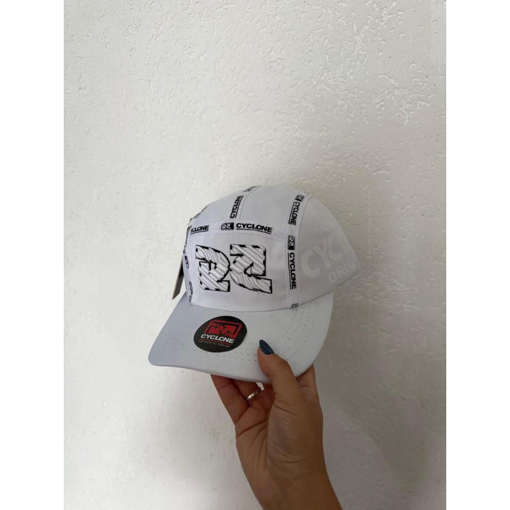 Boné de Tactel Branco Cyclone