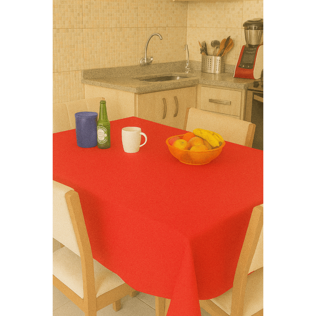 05 Toalhas de Mesa Quadrada 1,50mx1,50m/Oxford Acabamento Bainha/Toalha para mesa com 4 cadeiras
