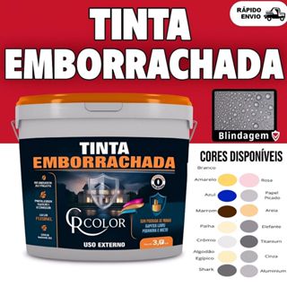 Tinta Emborrachada 18kg CRCOLOR Galão Várias Cores 18KG E 10KG em Oferta na Shopee