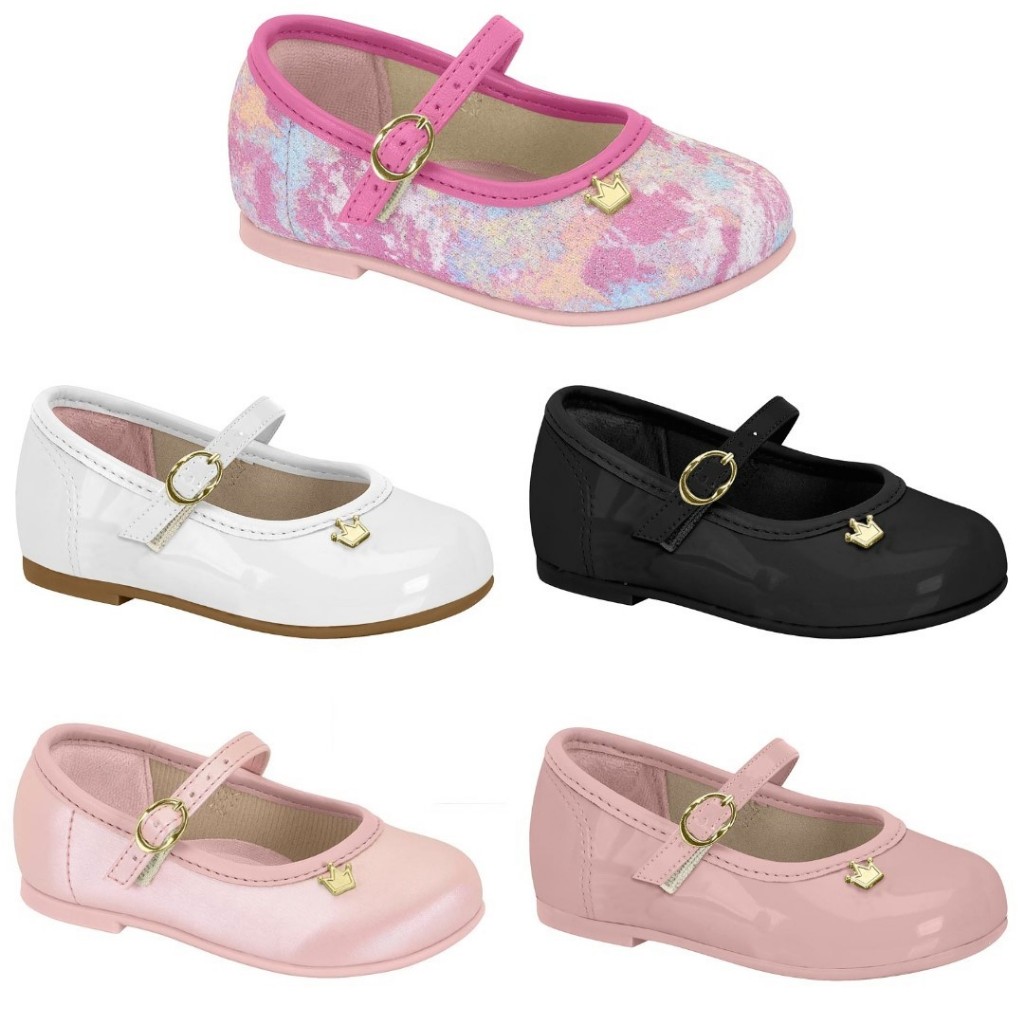 Sapatilha Bebê Molekinha Boneca Verniz Conforto