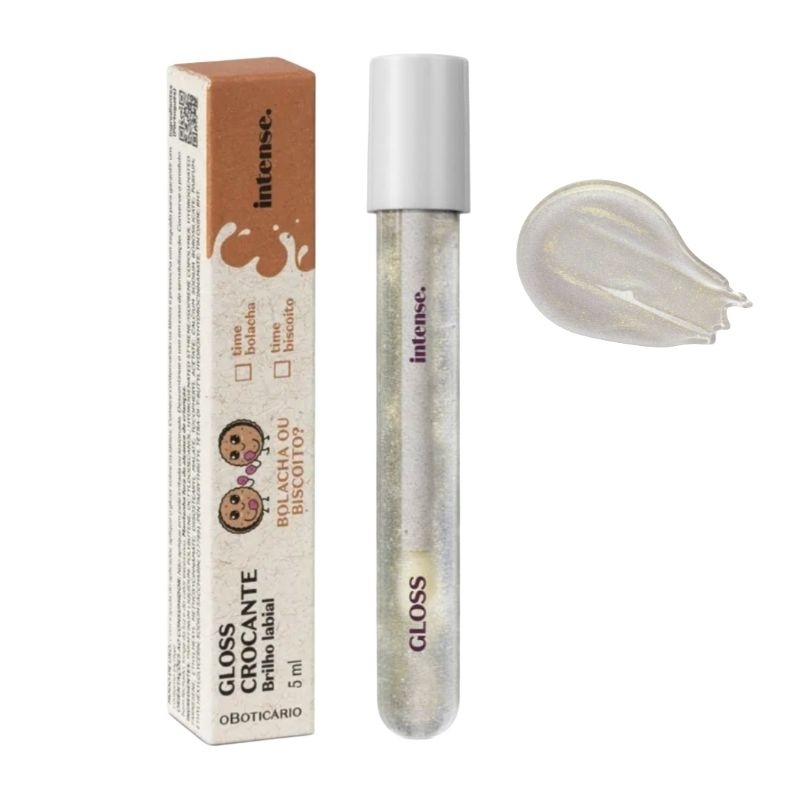 Gloss Crocante Brilho Labial Intense Biscoito ou Bolacha 5ml