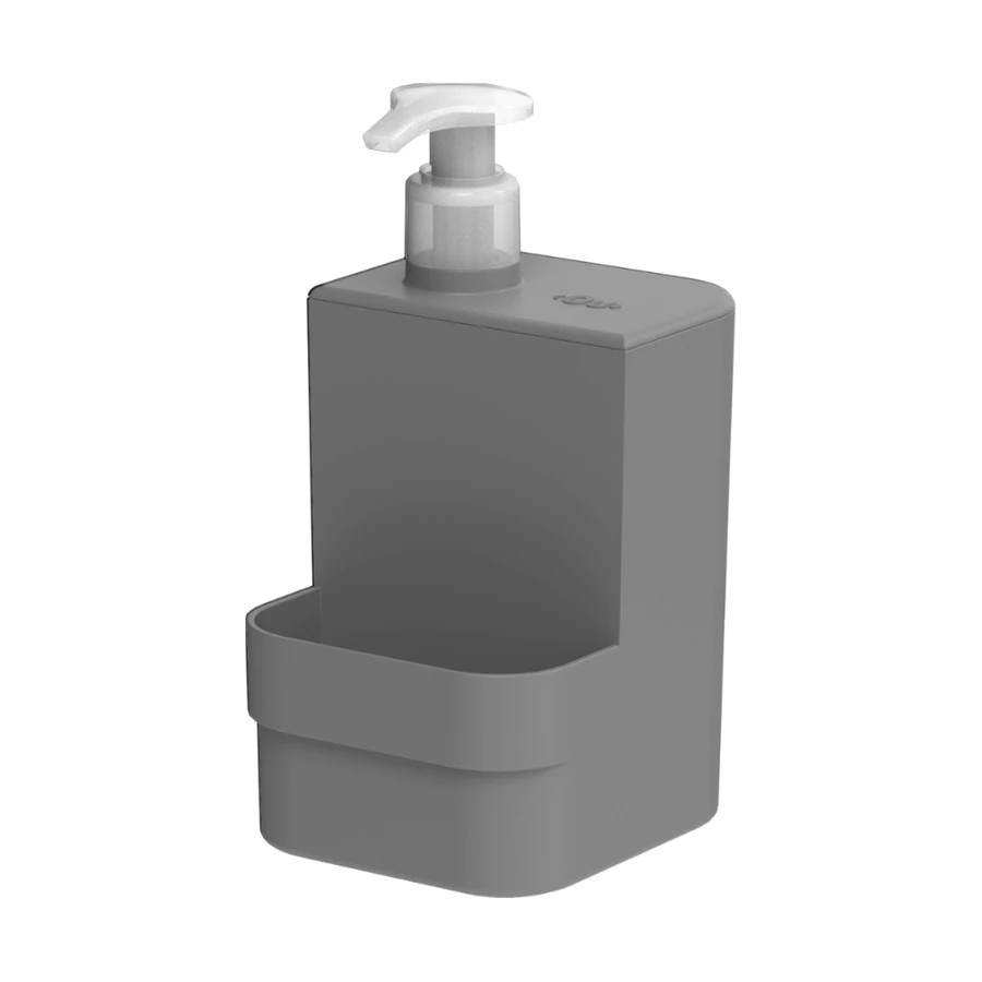 Dispenser de Pia Porta Detergente Sabonete Líquido e Bucha Esponja 500ml Compact Trium Ou