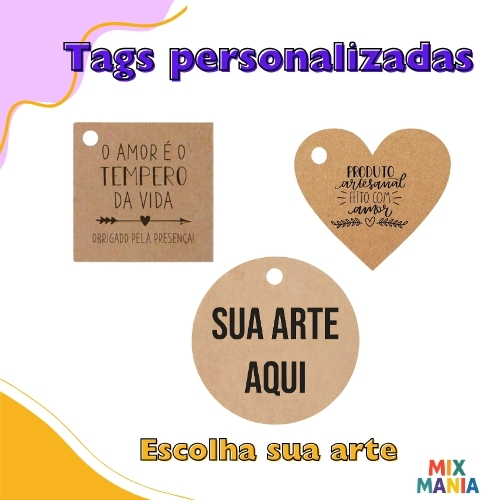Tags Papel Kraft Personalizada/4cm/5cm/6cm/Tags Logo Personalizada/Tags Papel Kraft/Etiquetas em Oferta na Shopee
