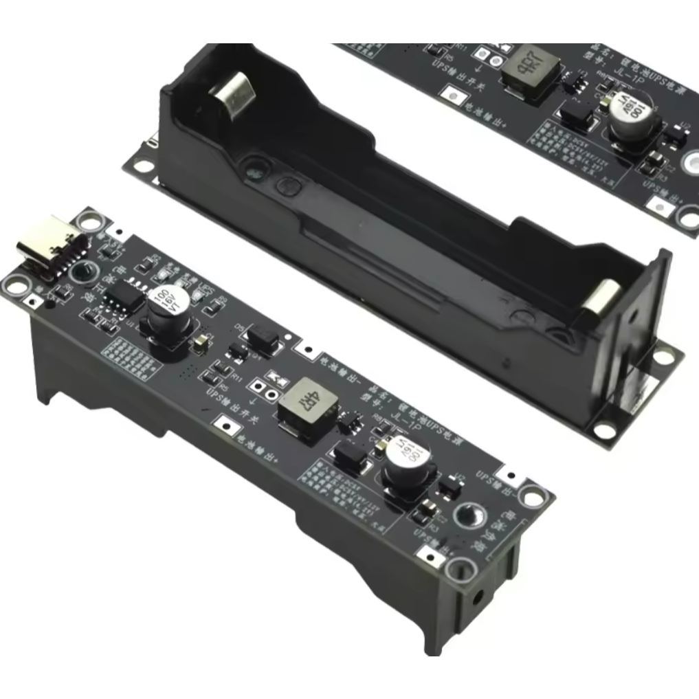 Mini Nobreak para Arduino/esp32  Bateria 18650 USB Type-C 5V / Saída 5V  Fonte Ininterrupta de Energia (UPS)