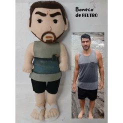 Boneco de Feltro Personalizado da pessoa boneca Personalizada Mascote Game