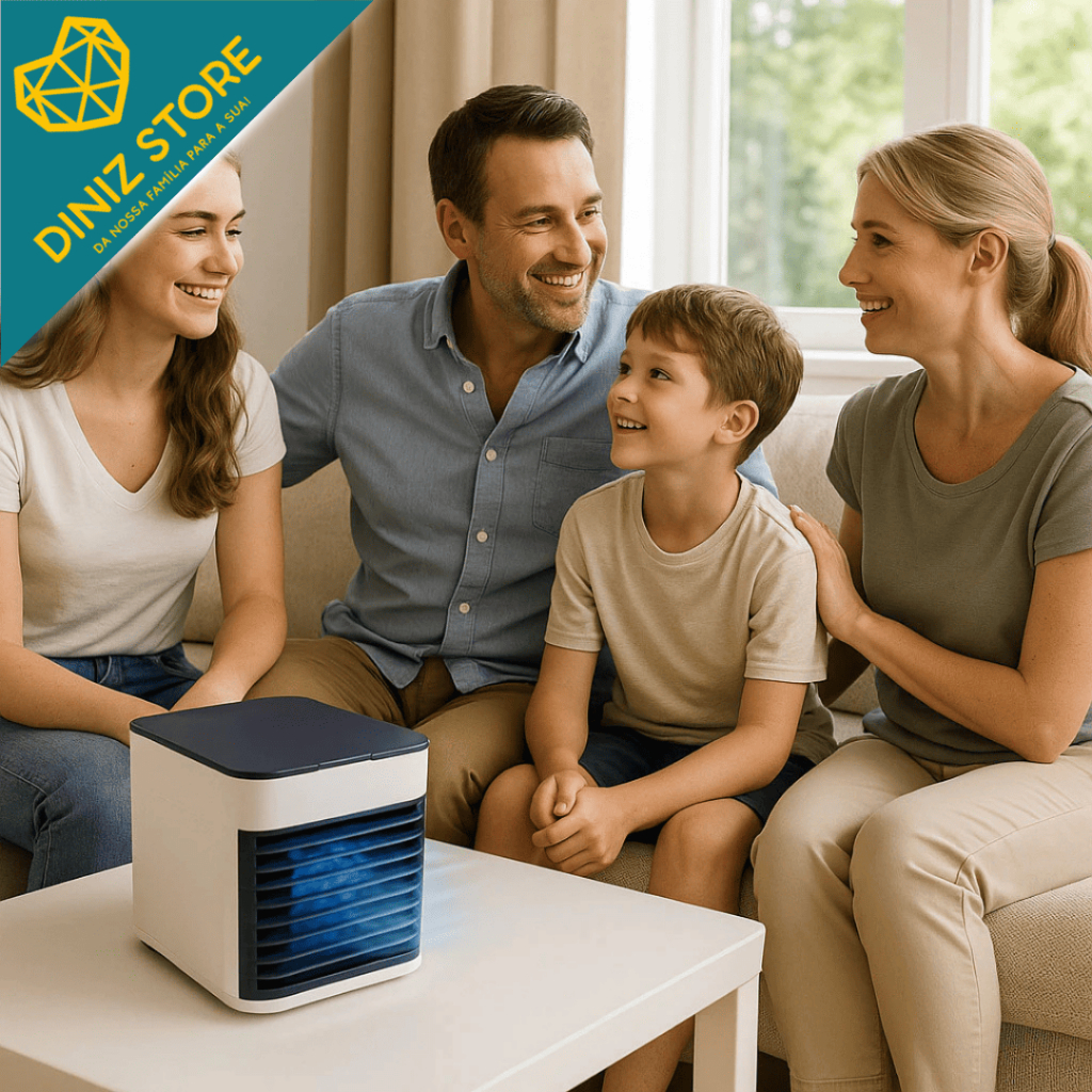 Mini Ar Condicionado Climatizador USB Portátil Compacto