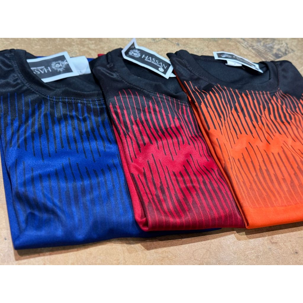 KIT 3 Camisetas Masculinas DryFit Manga Curta Sublimada Leve Para Corrida Academia Futebol Fitness
