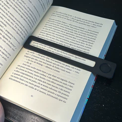 Régua de Leitura – Auxílio para Dislexia e Foco em Texto / Marcador de Livro