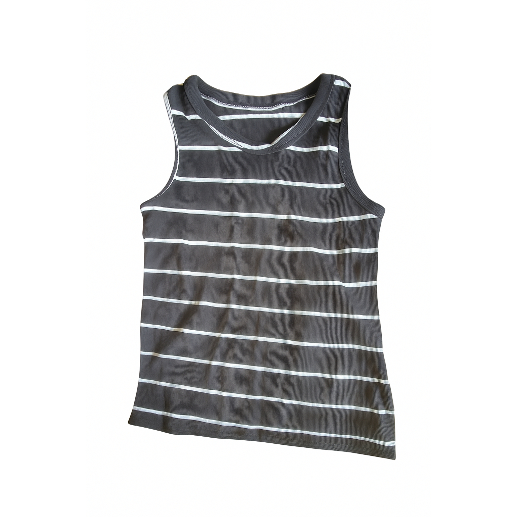 kit 2 Blusas  Regata Feminina Ribana com Elastano – Listrada, Confortável e Estilosa