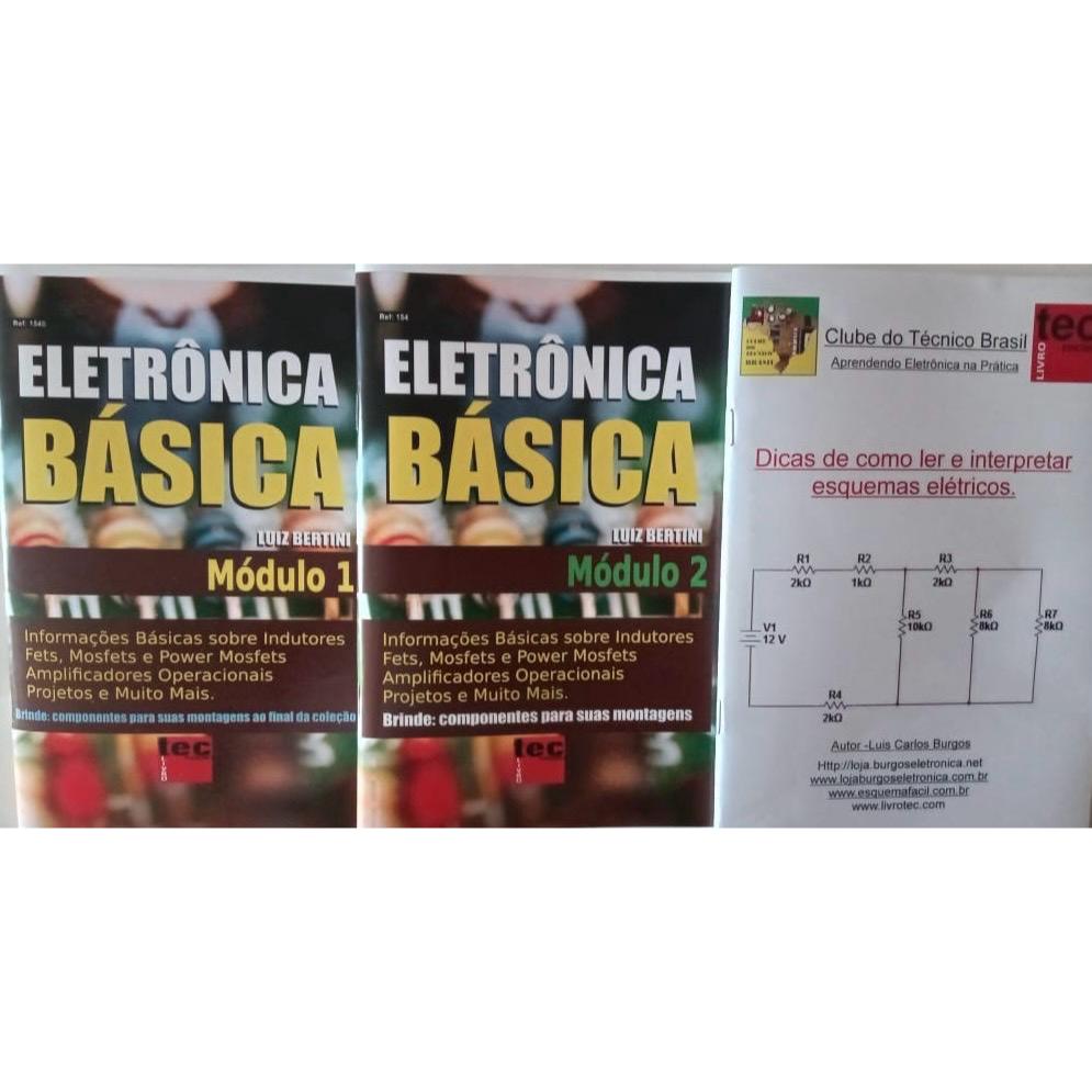 Livros de Eletrônica Básica e Dicas de  Ler e Interpretar Esquemas Elétricos