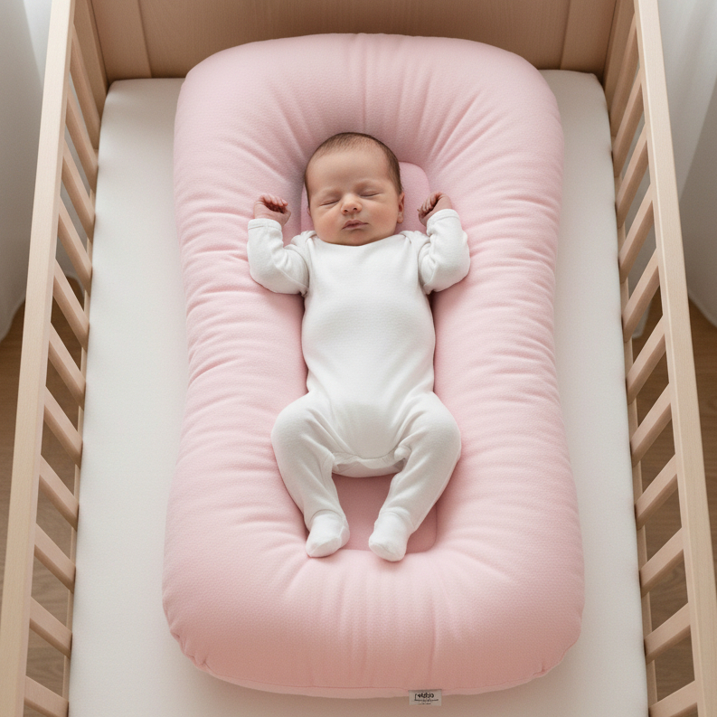 Ninho Redutor de Berço Recém Nascido Casulinho Menino Menina Sensorial 100% Algodão Extra Macio