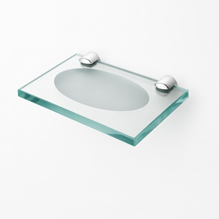 Saboneteira de Vidro Reta 14,5 x 9,5 cm incolor com Inox De luxo Para Qualquer Ambiente Banheiro Pia Cuba Cozinha Lavabo em Oferta na Shopee