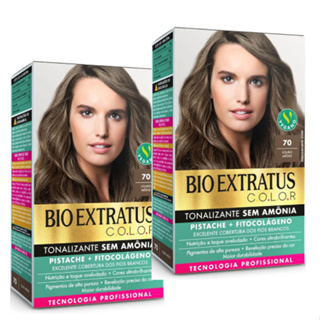 BIO EXTRATUS KIT 2 TONALIZANTES 70  270 g (LOURO MÉDIO) em Oferta na Shopee