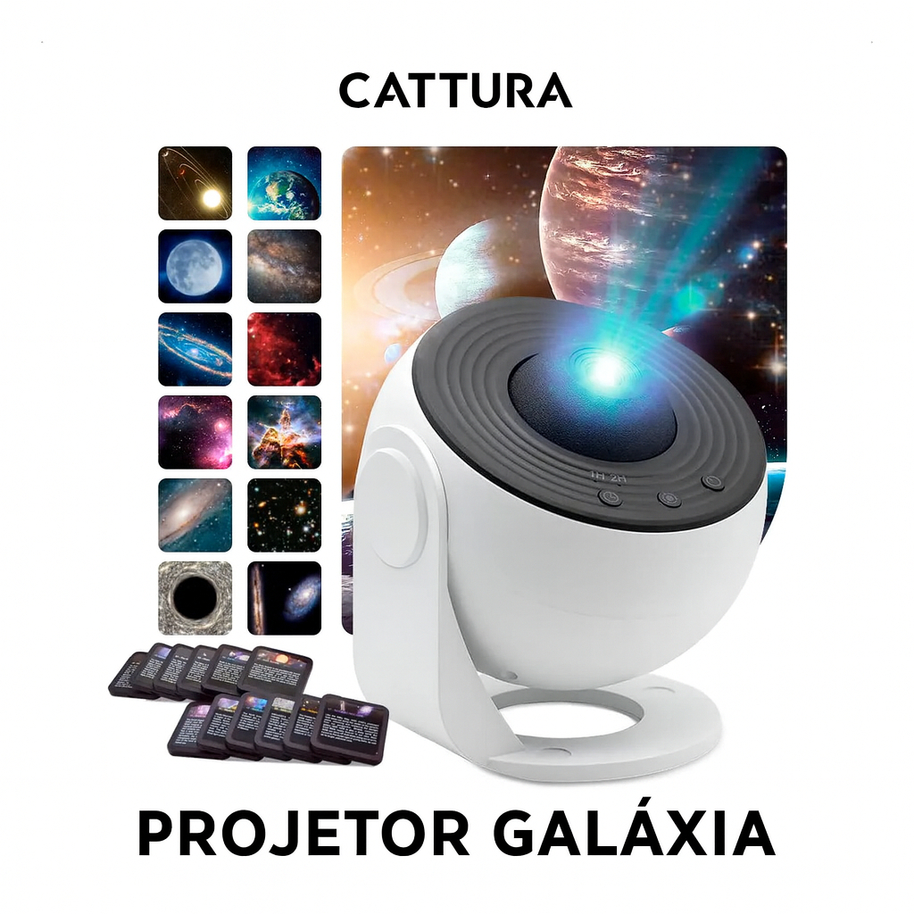Projetor Galáxia Luminária Abajur Mesa Quarto Led Estrelas PRONTA ENTREGA