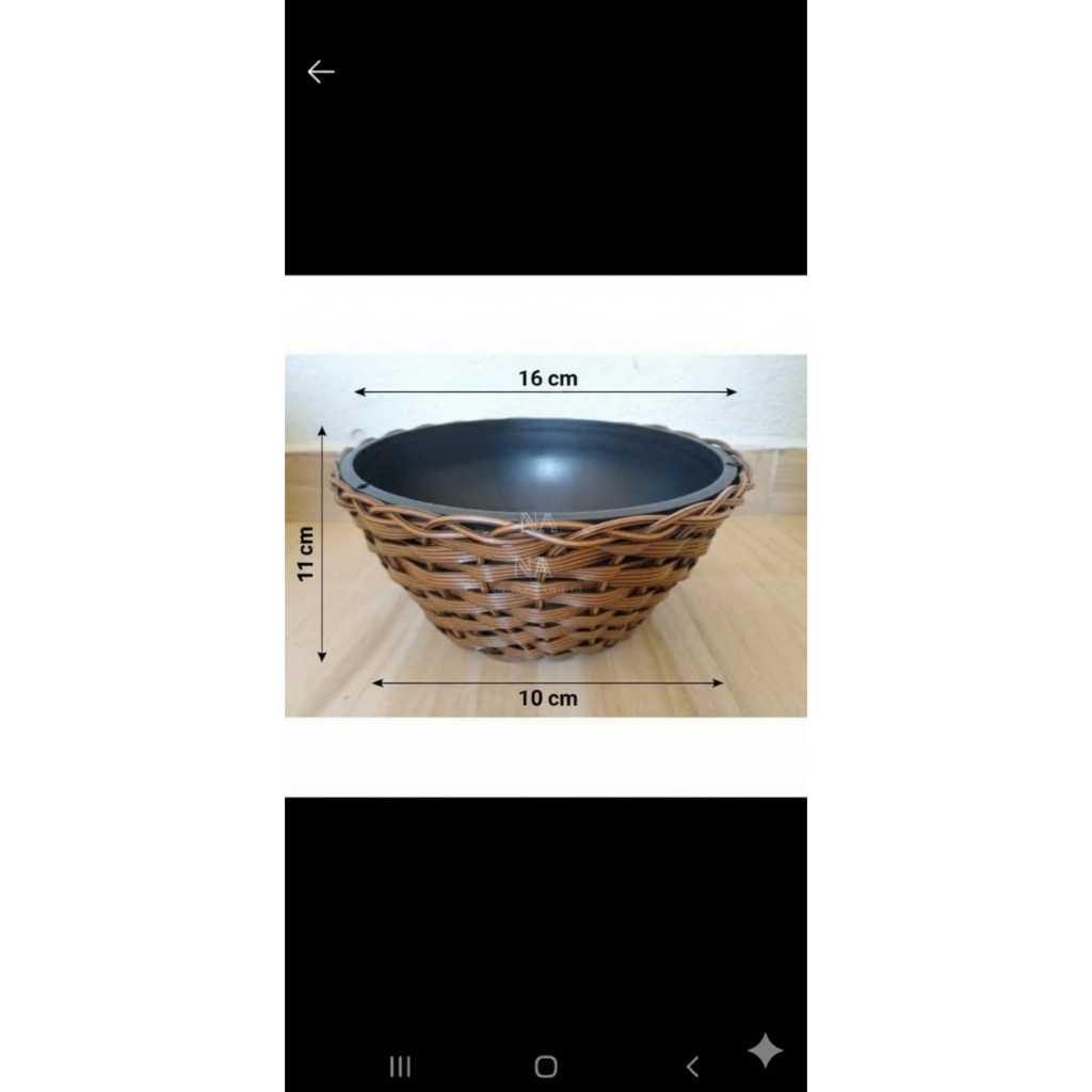 Vaso De Planta Cuia Pp Sem Borda Vaso Flores Redondo Fibra Sintetica Jardim