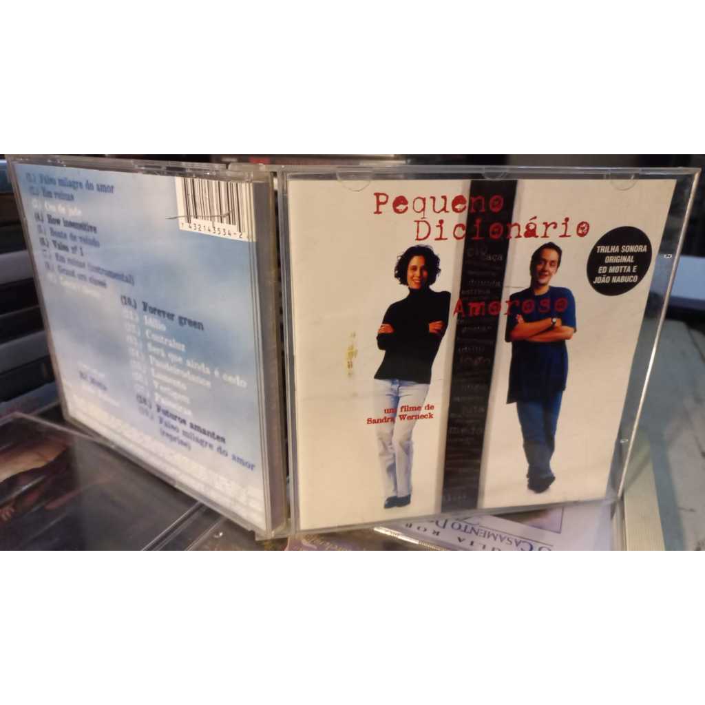 * Cd - Pequeno Dicionário Amoroso - Trilha - Nacional- Ed Motta João Nabuco -filme sanra werneck