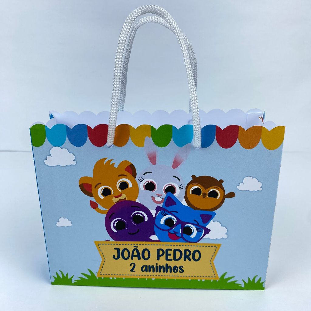 Sacolinhas personalizadas Bolofofos –Sacola surpresa, lembrancinhas caixinhas para festa aniversário