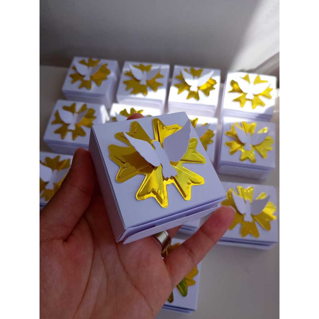 Kit com 30 Caixinhas Vazias para colocar terço Personalizadas Lembrancinhas Primeira Comunhão/Eucaristia/Batizado/Crisma