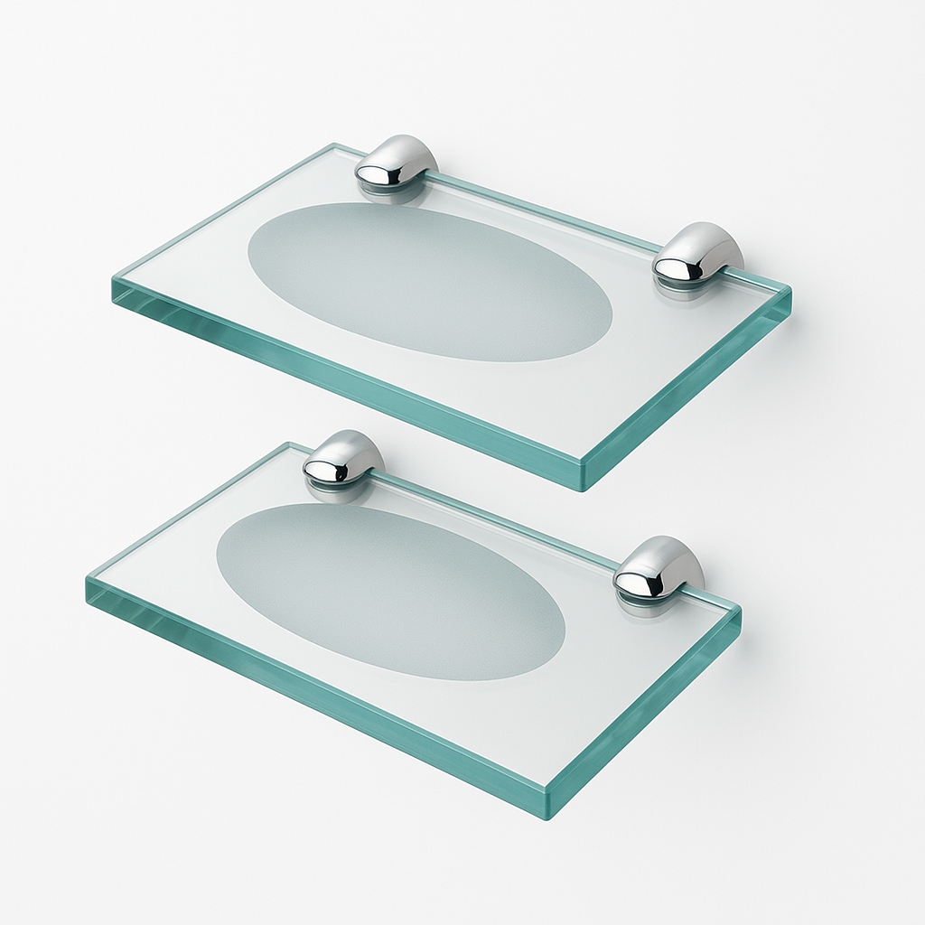 Kit 2 Saboneteiras de Vidro Reta 14,5 x 9,5 cm incolor com Inox De luxo Para Qualquer Ambiente Banheiro Cozinha Lavabo em Oferta na Shopee