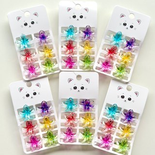 Kit 6/12/18 Mini Presilhas de Cabelo Coloridas e Fofas 3cm em Oferta na Shopee