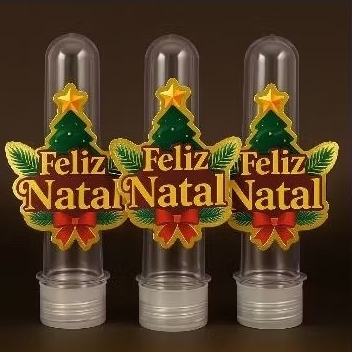 20 apliques de tubetes  3D  de natal Lamicote dourado lembrancinhas de natal boas festas feliz natal