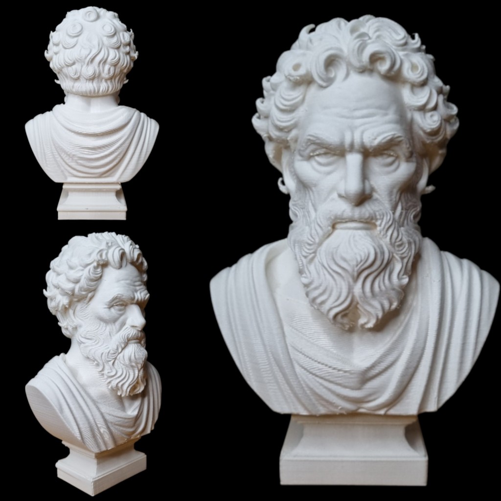 Busto Diógenes De Sínope Filósofo Grego Escultura Clássica Estátua EXCLUSIVA Impressa em 3D