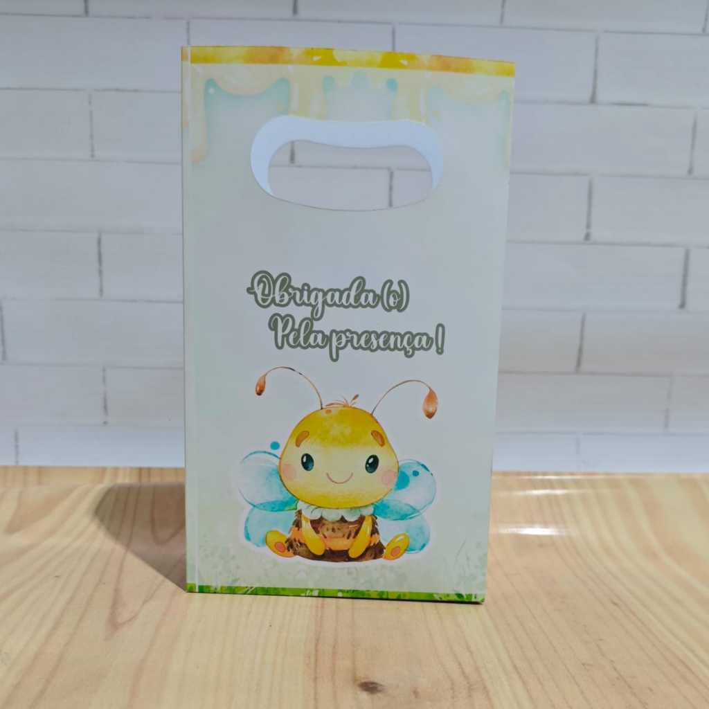 Sacolinha Surpresa Personalizada Lembrancinha Abelhinha Cute  PEGUE E MONTE FESTA PRONTA ENTREGA