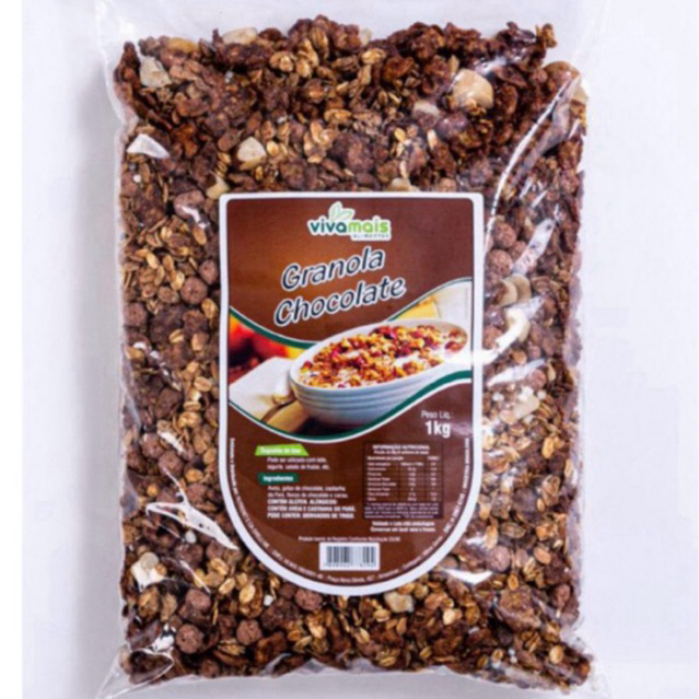 Granola com Chocolate 1kg /VIVAMAIS ALIMENTOS em Oferta na Shopee