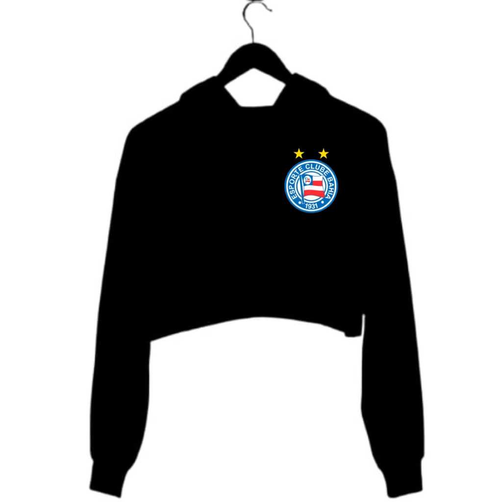 Cropped Bahia moletom promoção feminino