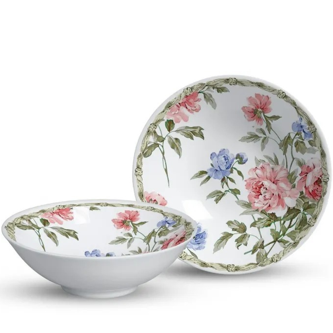 Bowl Luxo Primavera Romântica 300ml - Cerâmica Alleanza-Coleção Romântica- Valor Unitário
