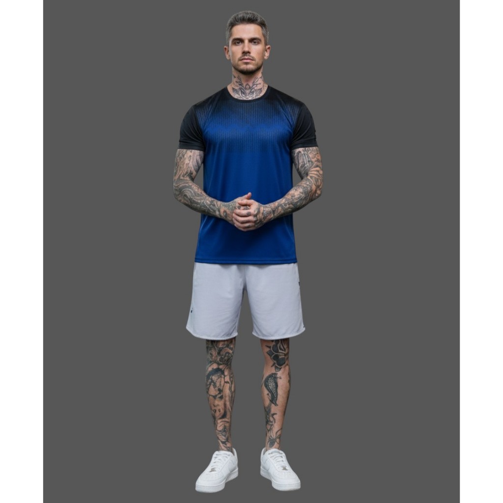 Camisa Masculina Dryfit em Poliéster - Tamanho M ao G3  Cores para Academia Exercícios Futebol Corrida Ciclismo Treino