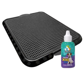 KIT Sanitário Tapete Higiênico Grande Para Cachorro + Educador Xixi Pode 30ml Cat Dog Pet…