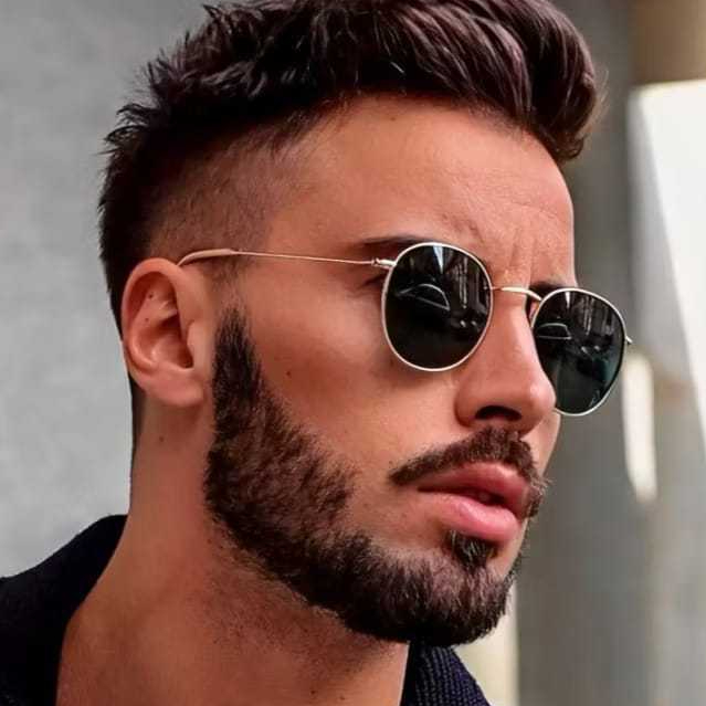 Óculos De Sol Redondo Feminino Masculino Retrô Metálico Inspire Round Estilo Vintage Unissex UV400