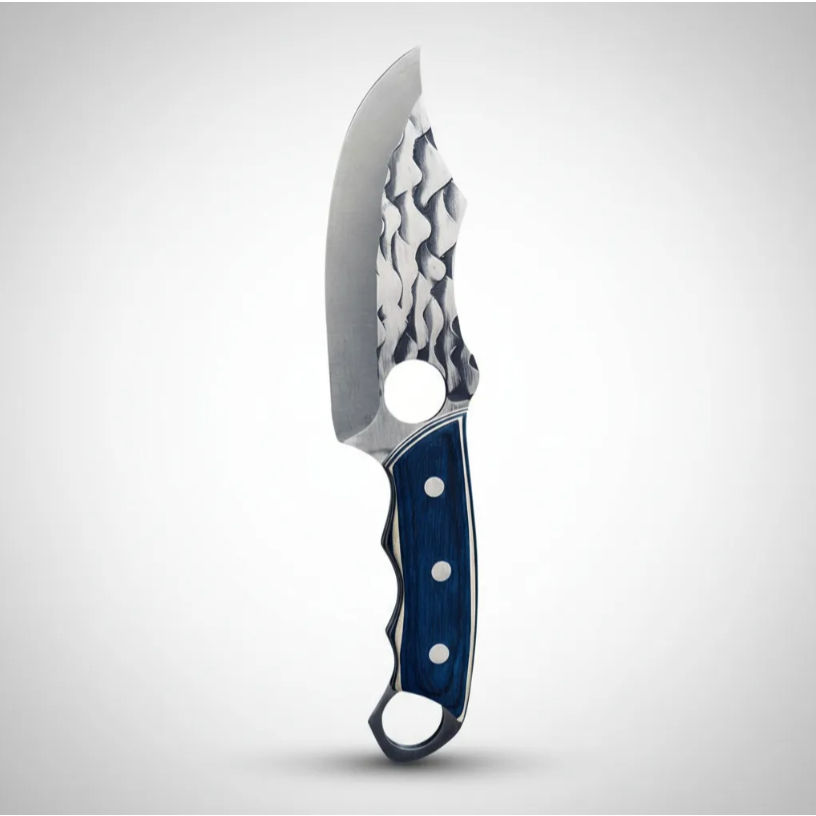 Imagem Faca Cutelo Artesanal Churrasco Fulltang Profissional Inox Premium LAF76AB Luatek