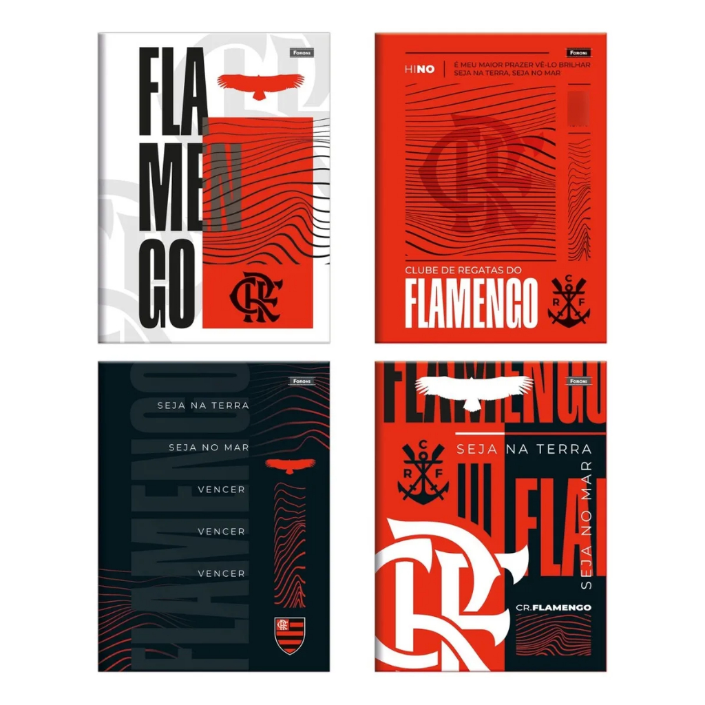 Caderno BROCHURA Universitário Flamengo em Oferta na Shopee