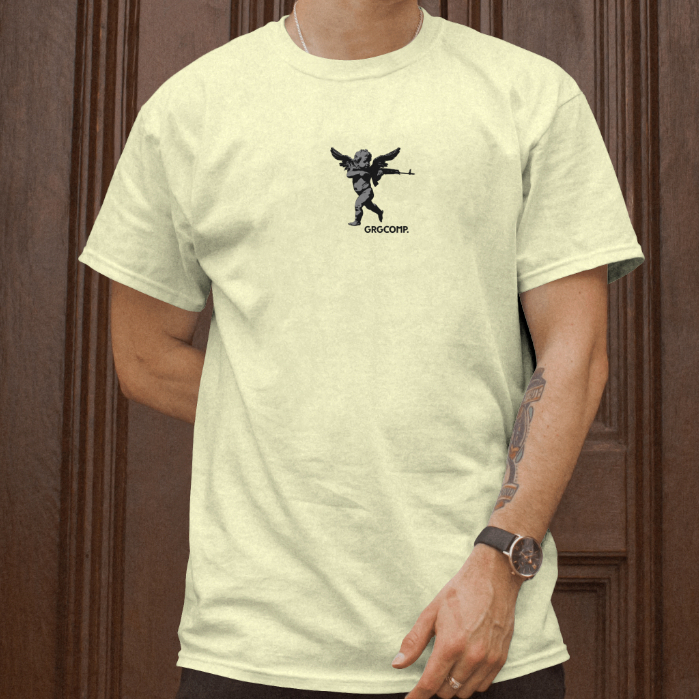 Camiseta Estampada Anjo Angel Básica Street 100% Algodão Moda Masculina Malha Resistente Confortável