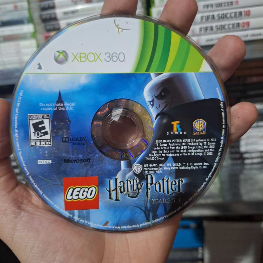 LEGO Harry Potter Years 5-7 Xbox 360 midia fisica original somente cd loose sem capa lego 2