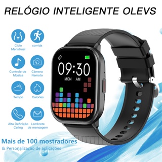 Smartwatch Relogio ZL8206 – Caixa Premium Preta com 3 Pulseiras + Colar Cruz Pratea em Oferta na Shopee