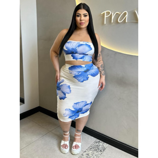 conjunto plus size com bojo de altas tentação em Oferta na Shopee
