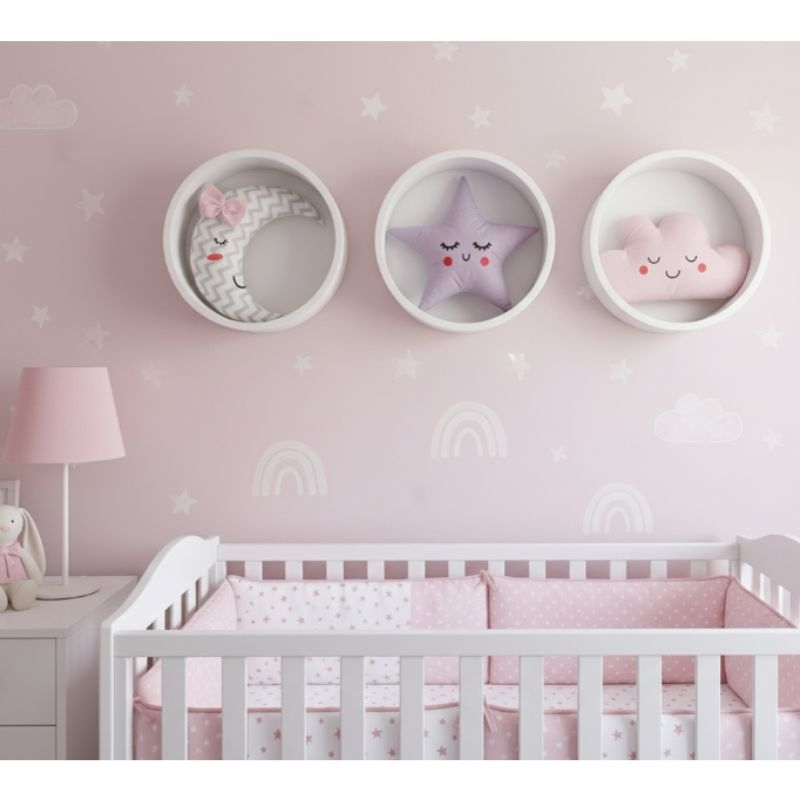 kit Almofadas Decorativas nuvem estrela lua 3und em Oferta na Shopee