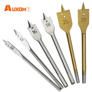 AUXOM Jogo de Brocas para Madeira 6 Peças - Broca Chata de Aço Carbono em Oferta na Shopee