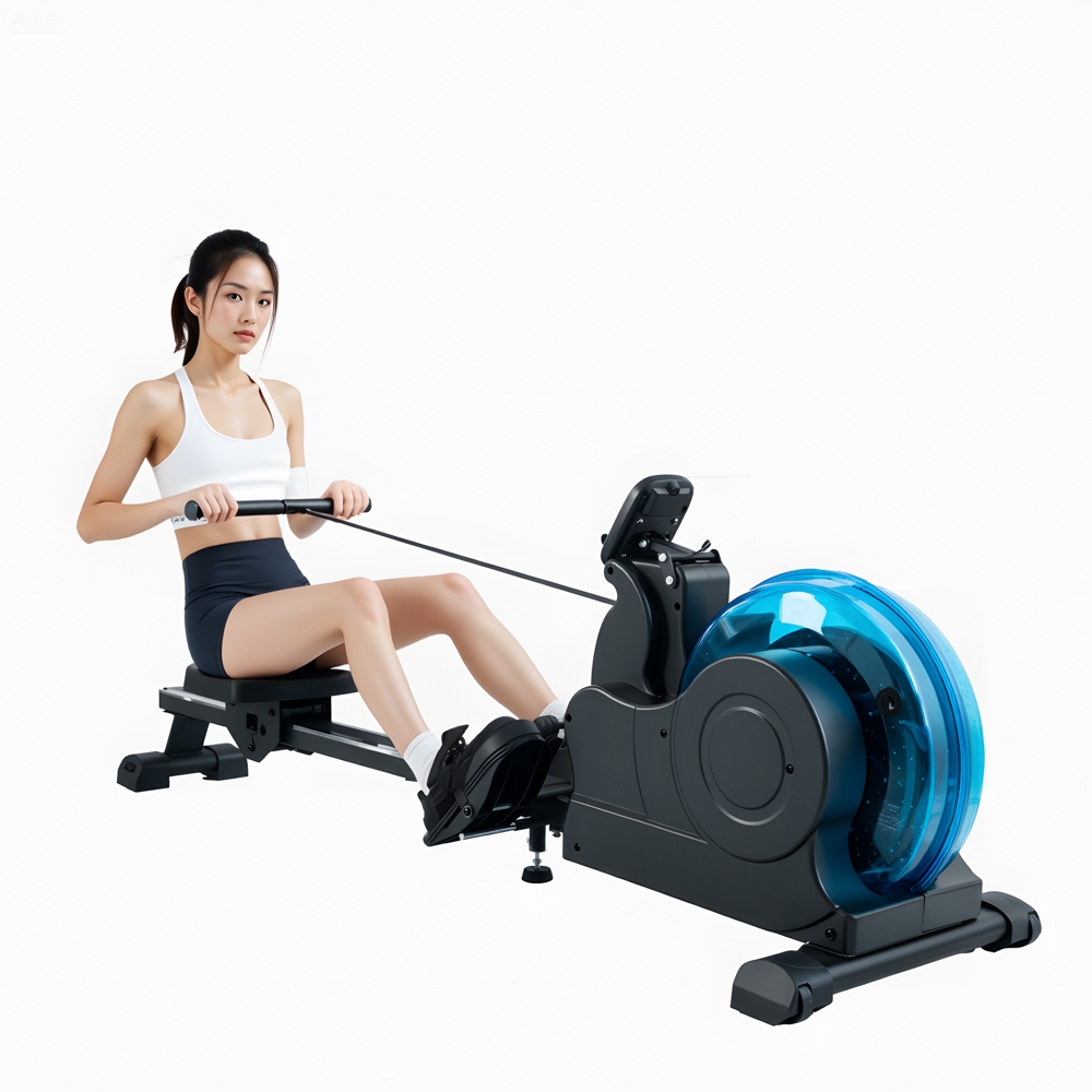Simulador Remo Resistência à Água Resistência Ajustável Grande Capacidade de Carga Fitness Eficiente Queima de Gordura